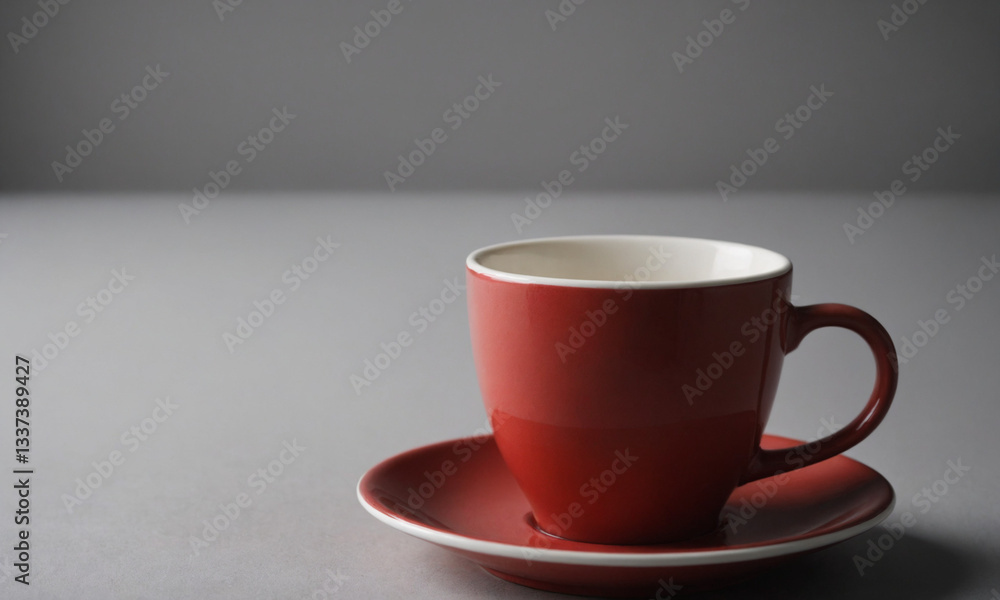 Fototapeta premium red cup of coffee