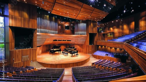 The Majestic Concert Hall: A Symphony of Wood and Sound