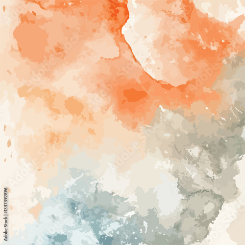 Warm Abstract Watercolor Texture Background Design