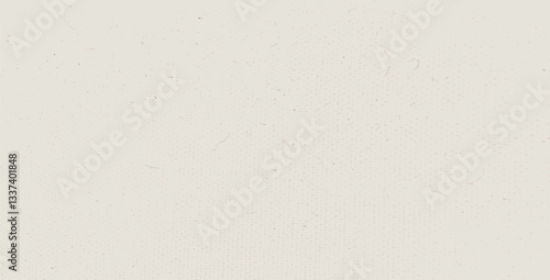 Beige grain paper texture. Rice paper. Neutral tone background with noise and speckles. Pale egg shell wrapping backdrop. Korean grunge bg. Vector craft scrapbooking textured overlay.