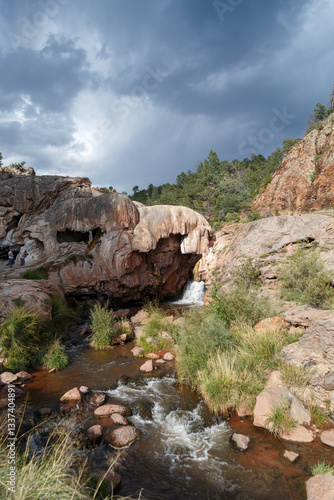 Foto Soda Dam hot springs in Jemez Springs, New Mexico