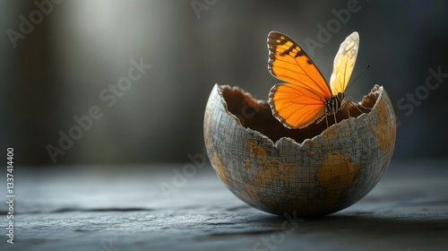 A Butterfly's Emergence: Hope and Renewal on a Fragile Planet