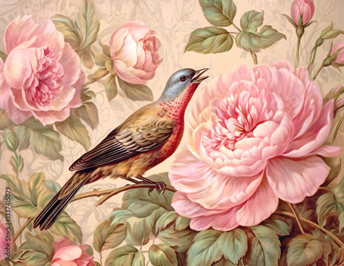 Watercolor landscape background