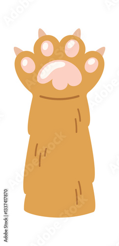 Kitten soft pads raised up