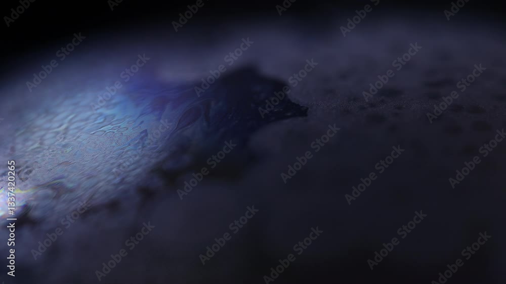 Real-time crystal growth on liquid surface, unique physical phenomenon. Freezing of water in macro. Salt crystal growth, beautiful experiment. Ice crystals Real-time crystal growth on liquid surface, unique physical phenomenon. Freezing of water in macro. Salt crystal growth, beautiful experiment. Ice crystals