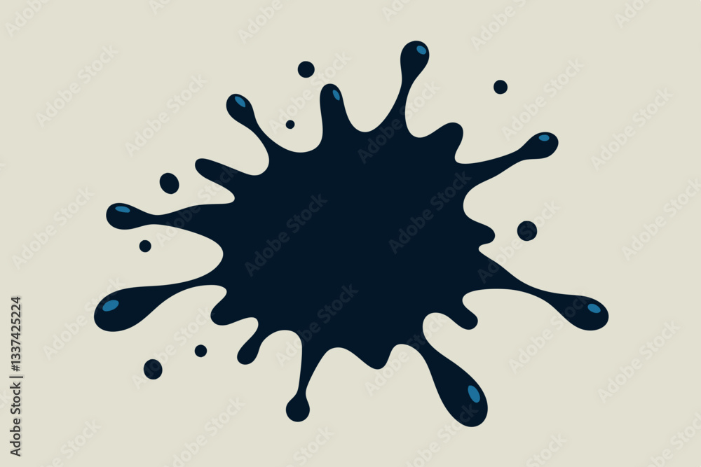 Fototapeta premium Ink Splash Vector
