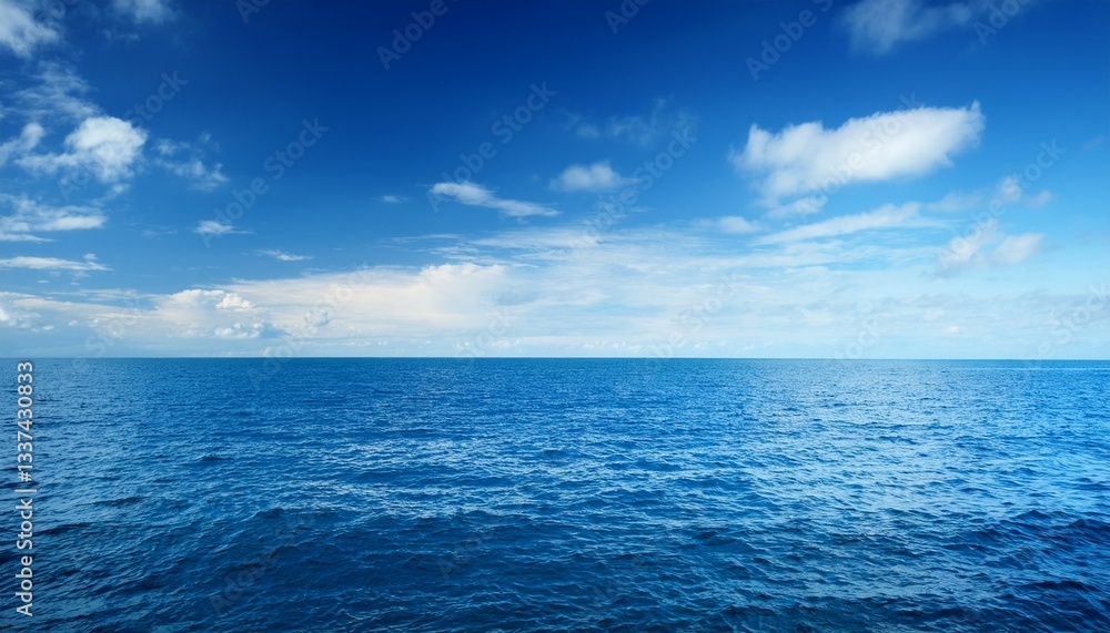 Fototapeta premium calm sea and blue sky