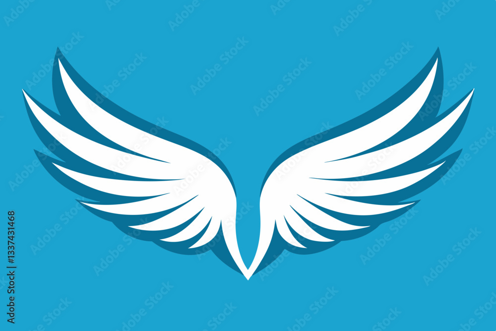 Obraz premium Mirrored Wings Vector