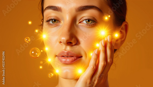 Vitamin C skincare boost for glowing and radiant youthful skin