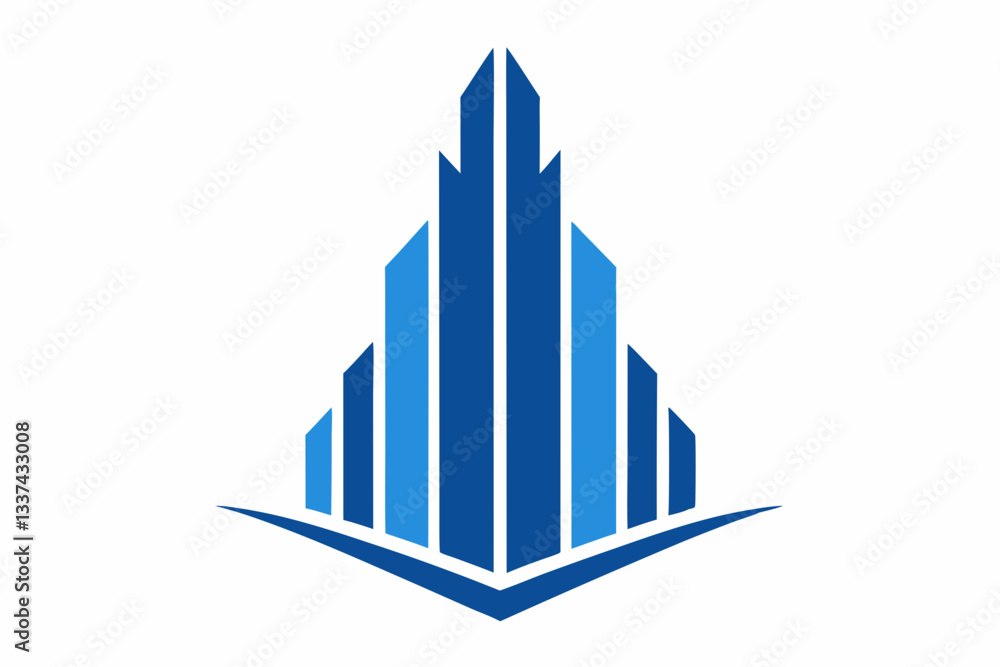 Modern Skyscraper Logo Modern Skyscraper Logo