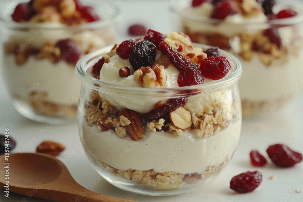 Yogurt Parfait with Granola and Berries Yogurt Parfait with Granola and Berries