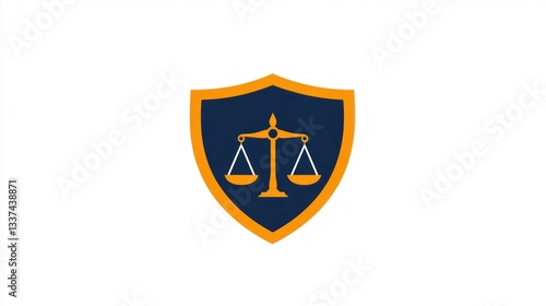Free Download Legal shield with scales of justice, symbol of law - GFXLoad