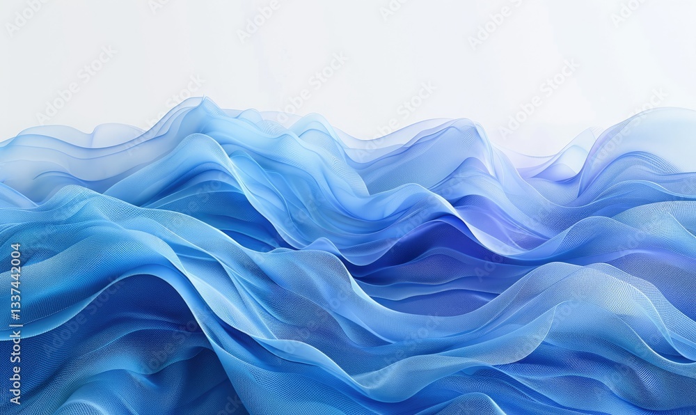 Obraz premium Aesthetic wallpaper with abstract wave background with attractive and colorful color Generate AI