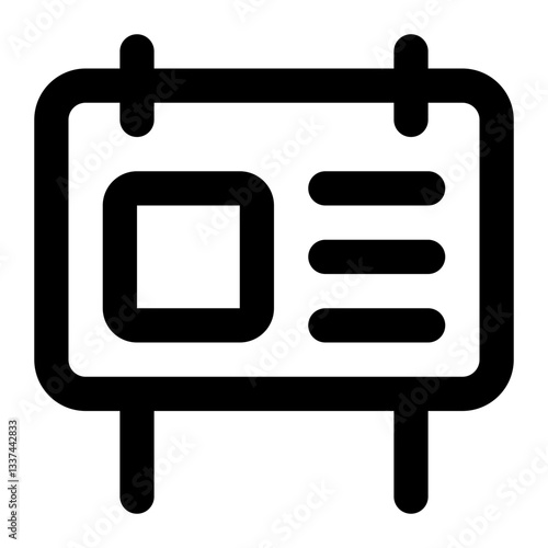 billboard icon for illustration