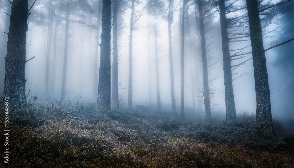 fog in the forest fog in the forest