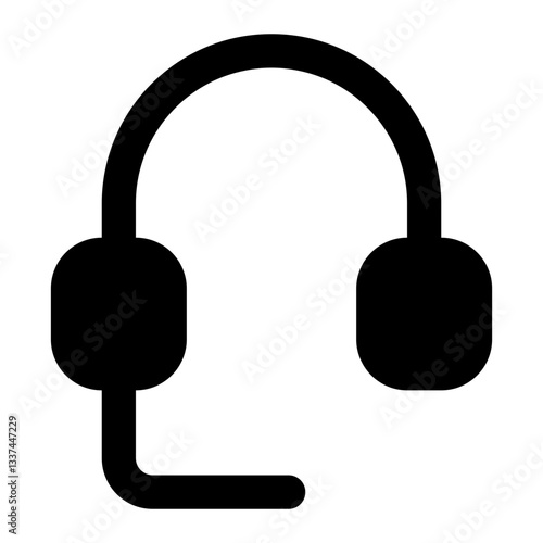 earphone icon for illustration