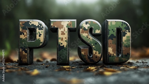 Understanding PTSD through visual representation in a tranquil forest setting