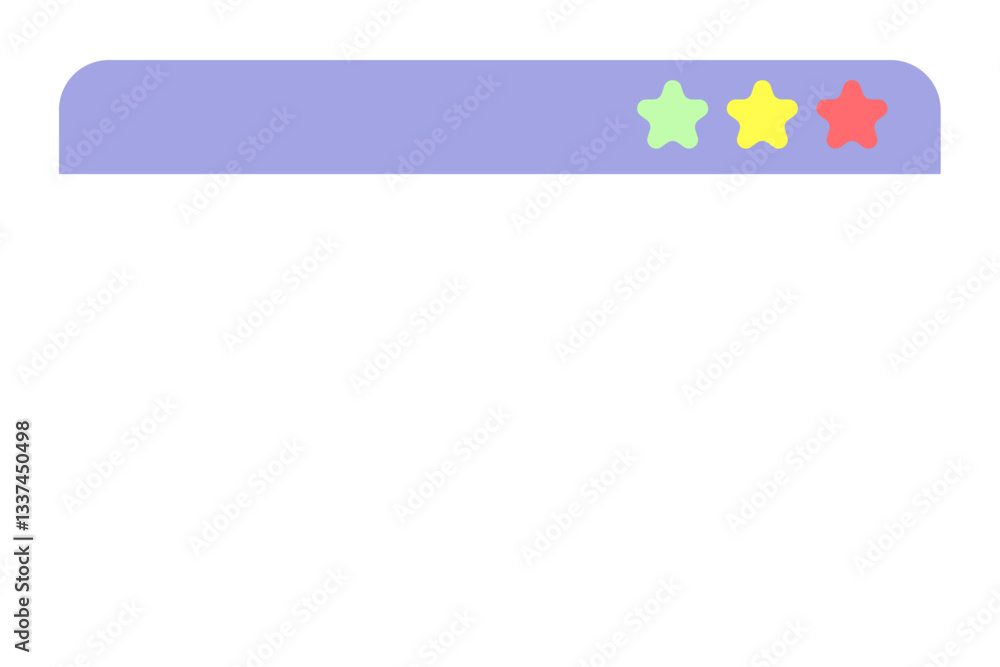 Vector illustration of simple window user interface Vector illustration of simple window user interface