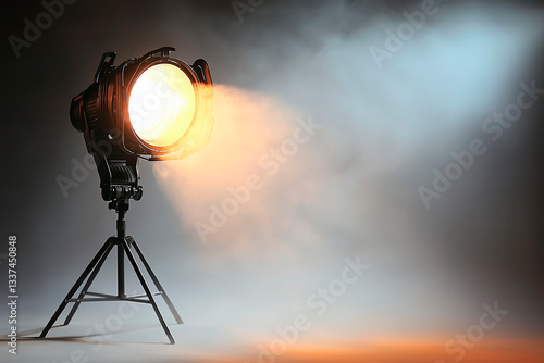 Stage Spotlight in Fog