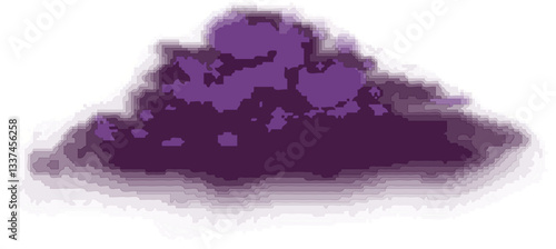 Storm cloud pixel art