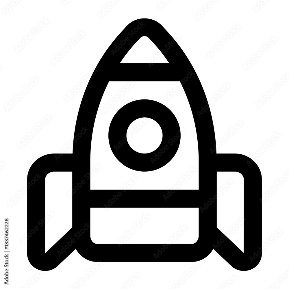 rocket icon for illustration rocket icon for illustration