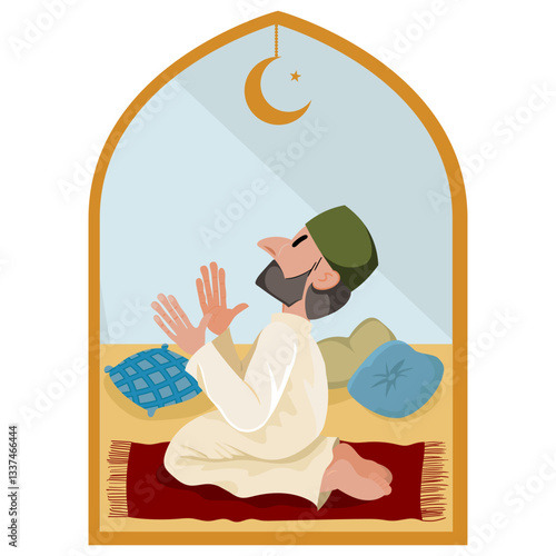 Islamic Prayer in Ramadan