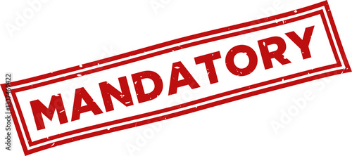 Mandatory square grunge rubber stamp.