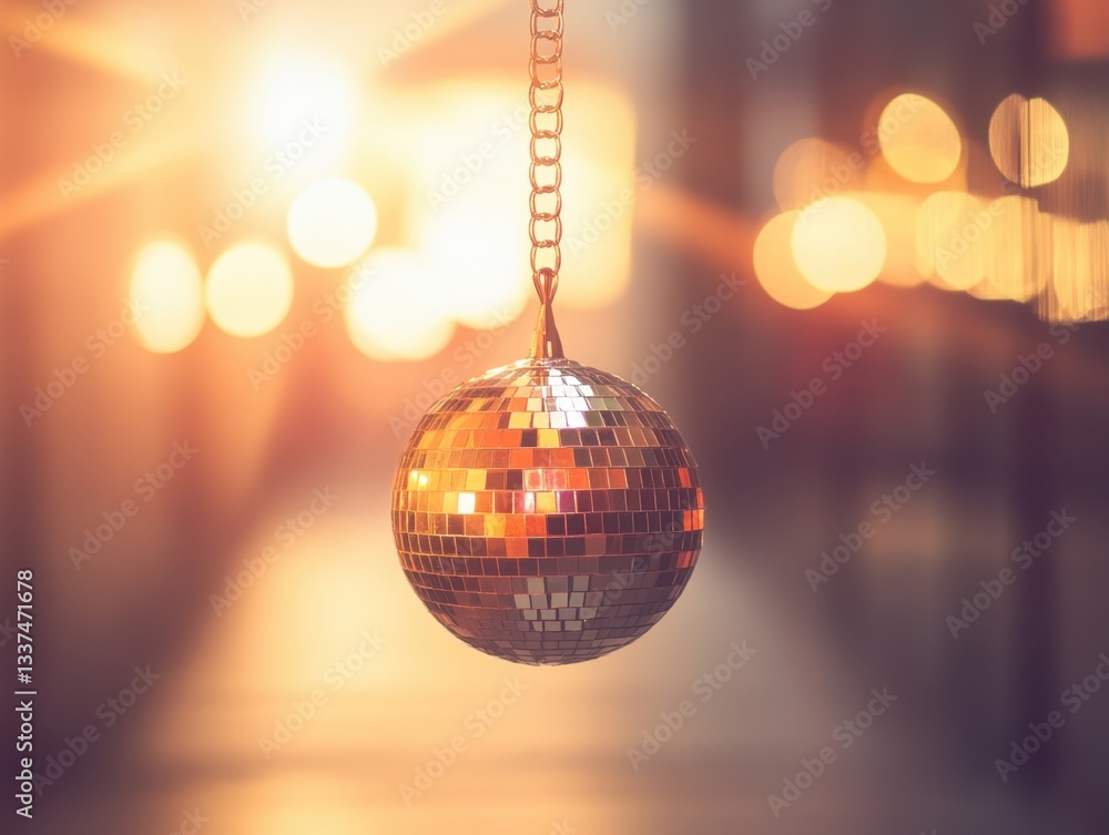 Obraz premium Disco Ball in Sunlit Glow 