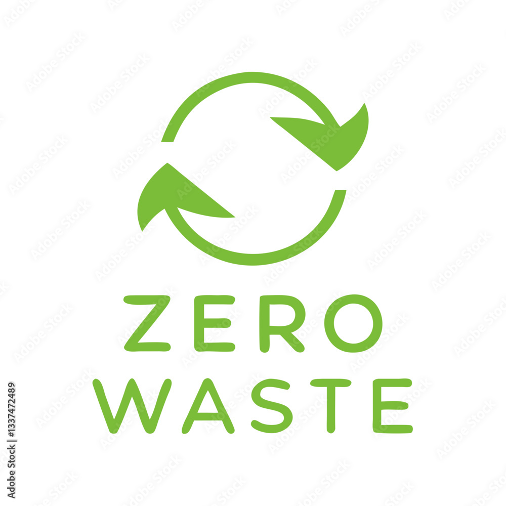 Zero Waste Recycling Icon Zero Waste Recycling Icon