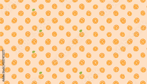 oranges - seamless vector pattern