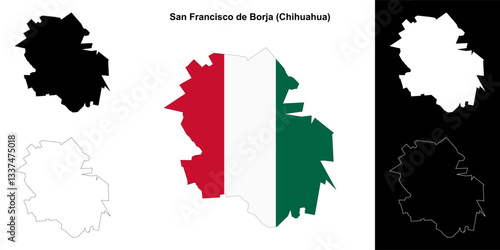 San Francisco de Borja outline map