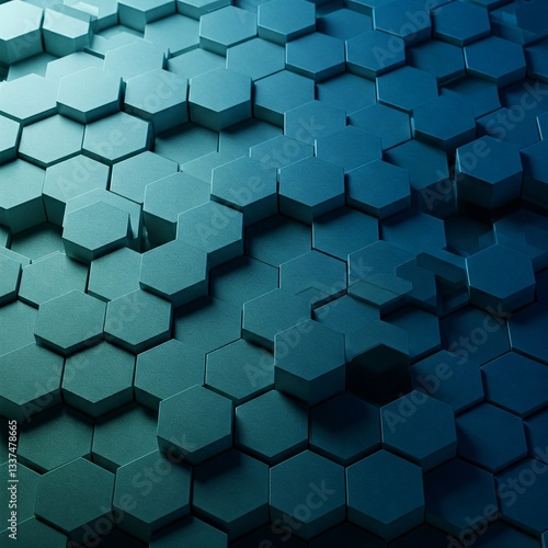 3d rendering of hexagonal texture background
