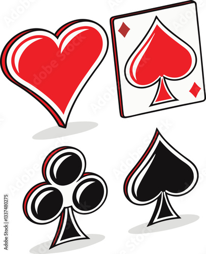 playing cards vector illustration