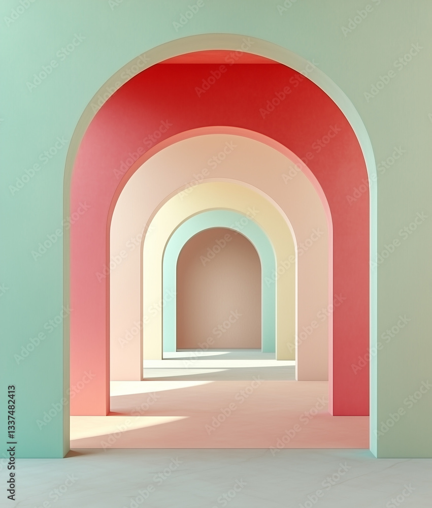 Minimalist Pastel Archway with Empty Space – Soft Gradient Symmetrical Tunnel in Dreamy Tones – Clean Abstract Background for Design & Branding Minimalist Pastel Archway with Empty Space – Soft Gradient Symmetrical Tunnel in Dreamy Tones – Clean Abstract Background for Design & Branding