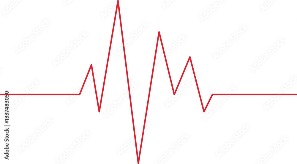 Obraz premium Heartbeat line icon isolated on white background. Ecg. Vector illustration.