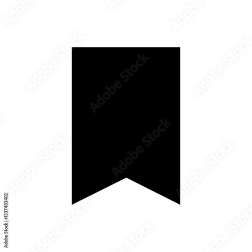Bookmark icon. Tab icon. Vector label.
