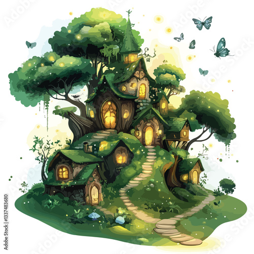 Enchanting Fairy Tale Fantasy Background for Creative Projects
