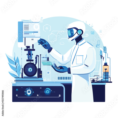 Futuristic Industry Technology Robotic Concept