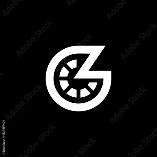 Free Download vector illustration of a black and white symbol - GFXLoad