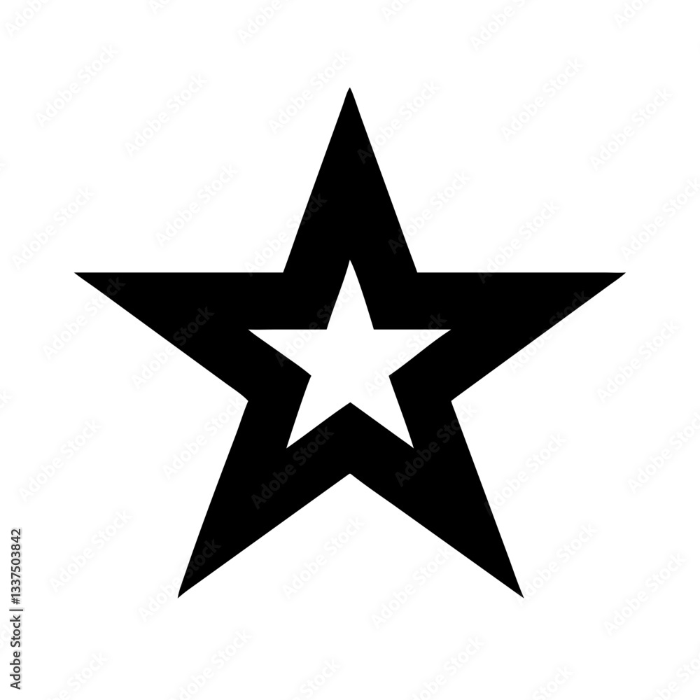 Fototapeta premium star on black background