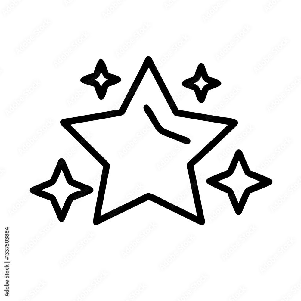 Obraz premium star icon vector illustration