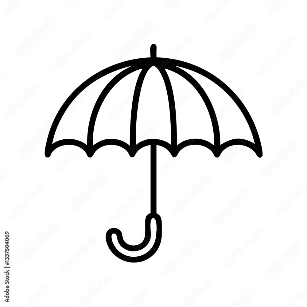 black umbrella isolated on white black umbrella isolated on white