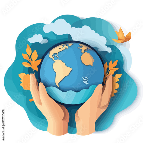 International Peace Day Hands Concept