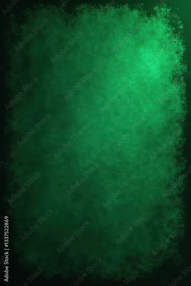 Obraz premium Dark emerald grunge texture, black shadowed border , green, texture