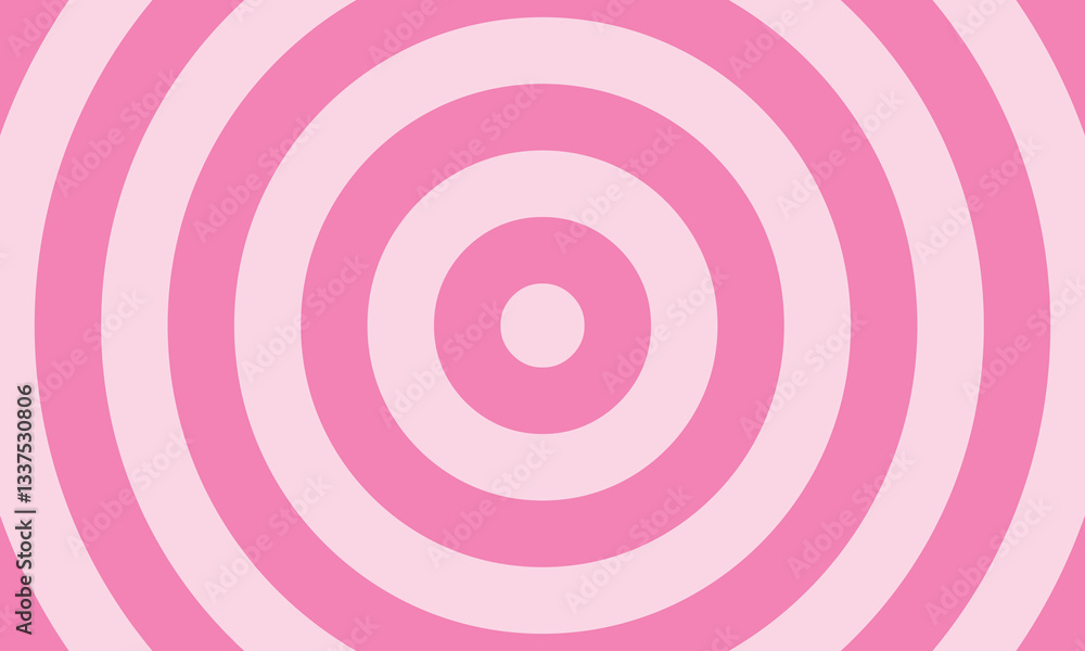 Pink concentric circles forming a pattern Pink concentric circles forming a pattern