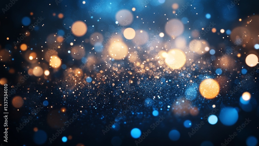 Fototapeta premium Bokeh lights, warm and cool tones