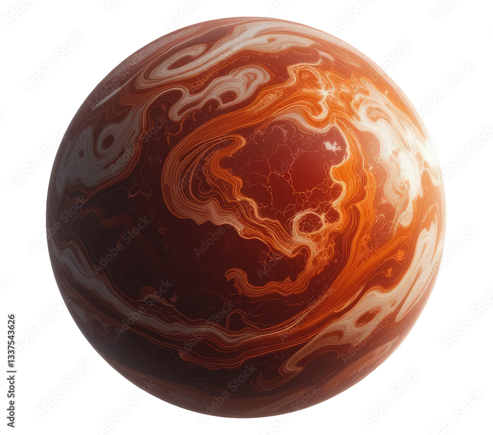 Jupiter Planet Cut Out Isolated on Transparent PNG Background. Jupiter Planet Cut Out Isolated on Transparent PNG Background.