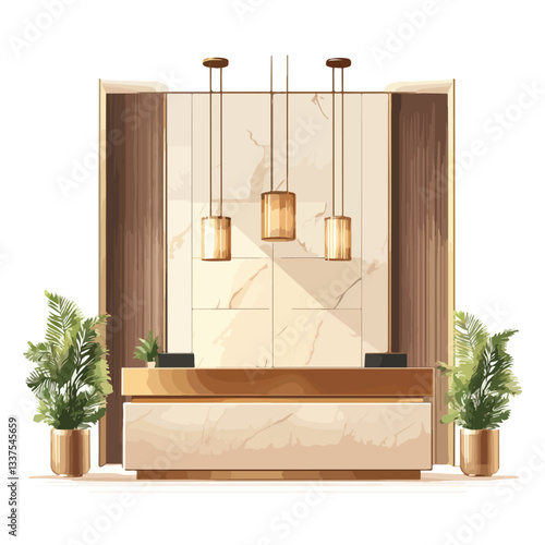 Luxury and Contemporary Lobby Area Interior Design