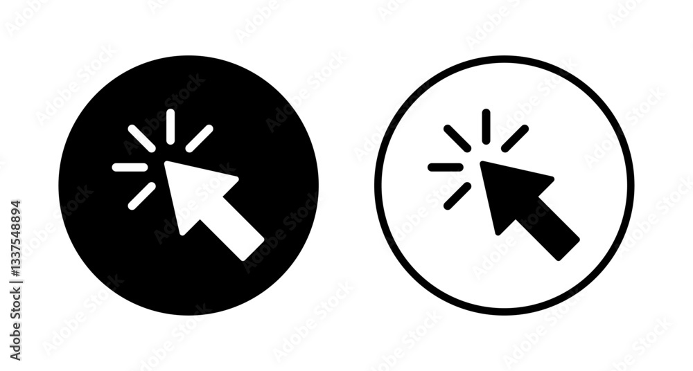 Click icon logo design. pointer arrow sign and symbol. cursor icon Click icon logo design. pointer arrow sign and symbol. cursor icon