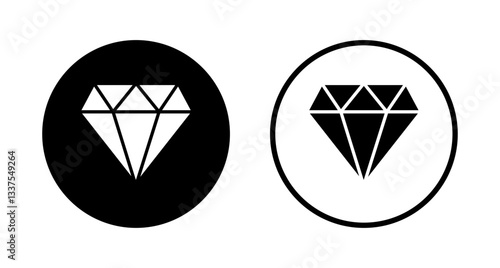 Diamond icon logo design. diamond gems sign and symbol